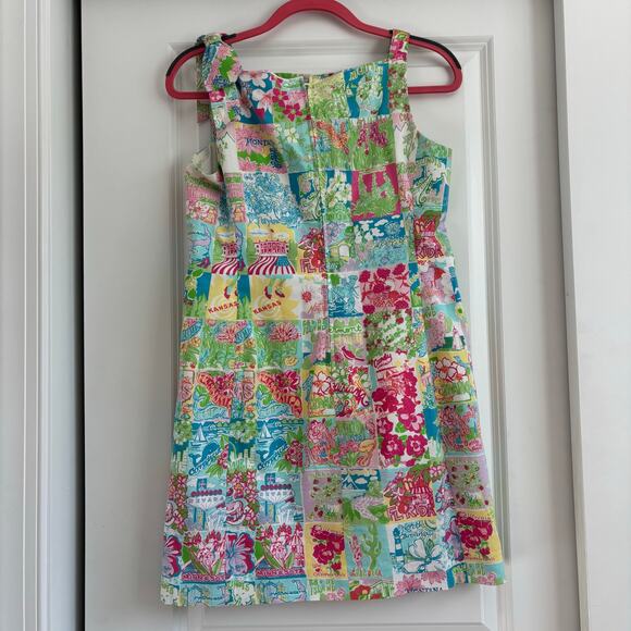 Lilly Pulitzer State of Mind Ricci Shift Dress Sz 4 Preppy Coastal Pastel - Picture 3 of 11